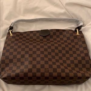Brown Check Purse